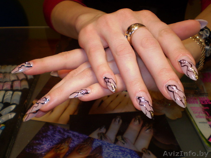 Наращивание ногтей по гелевой технологии. Опытный мастер работает аккуратно, кре - Изображение #1, Объявление #26942