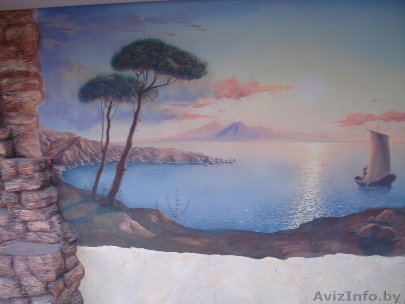 художественная роспись стен рельефные панно - Изображение #1, Объявление #34160