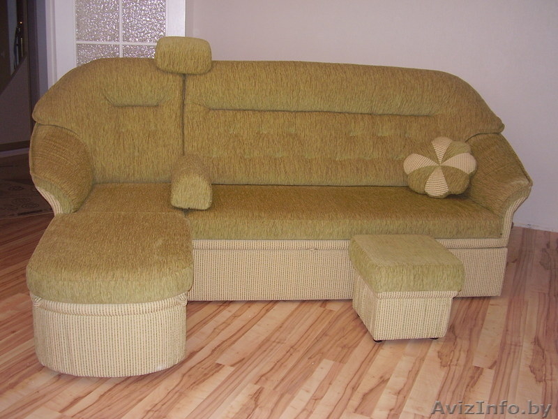 Мягкий уголок (Пуфик+диван угловой+кресло) - Изображение #2, Объявление #56214