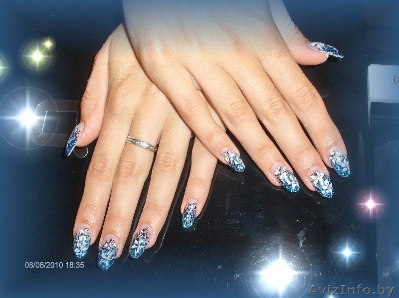 Наращивание ногтей гелем. Маникюр. Педикюр. Качественно и очень аккуратно. - Изображение #1, Объявление #27090