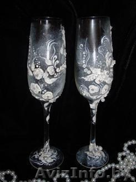 Роспись свадебных бокалов  - Изображение #1, Объявление #79820