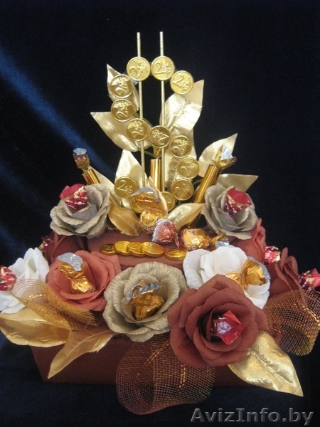 Букеты из конфет с ароматом ванили - Изображение #2, Объявление #151741