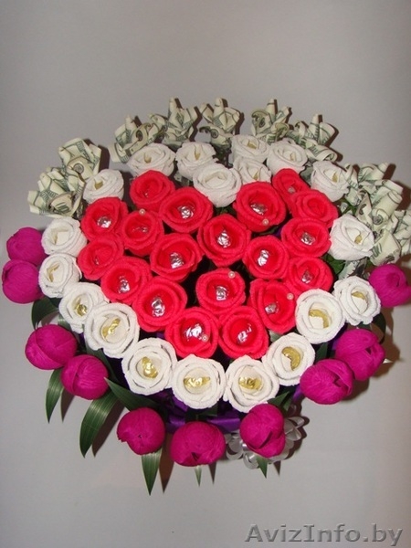 Оригинальные букеты из конфет, сладкие букеты - Изображение #1, Объявление #138676