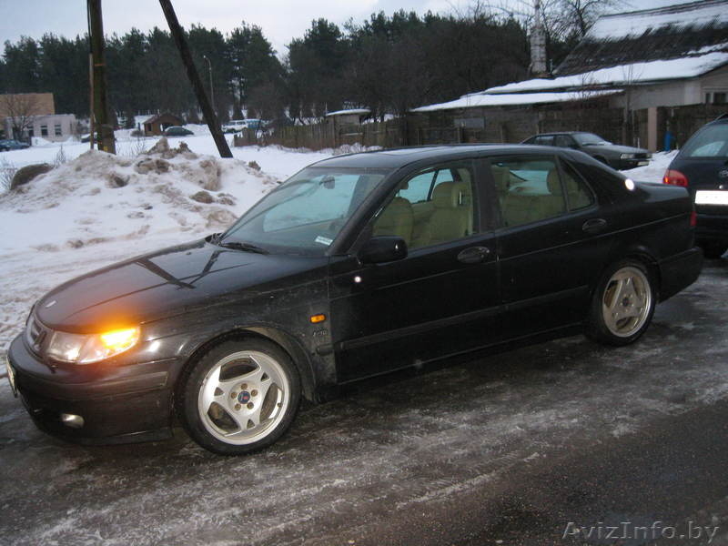 saab 9 5 ,2000 ,аеro 2.3t ,черный ,седан, 5 мкпп ,полная комплектация,диски R-17 - Изображение #1, Объявление #144020