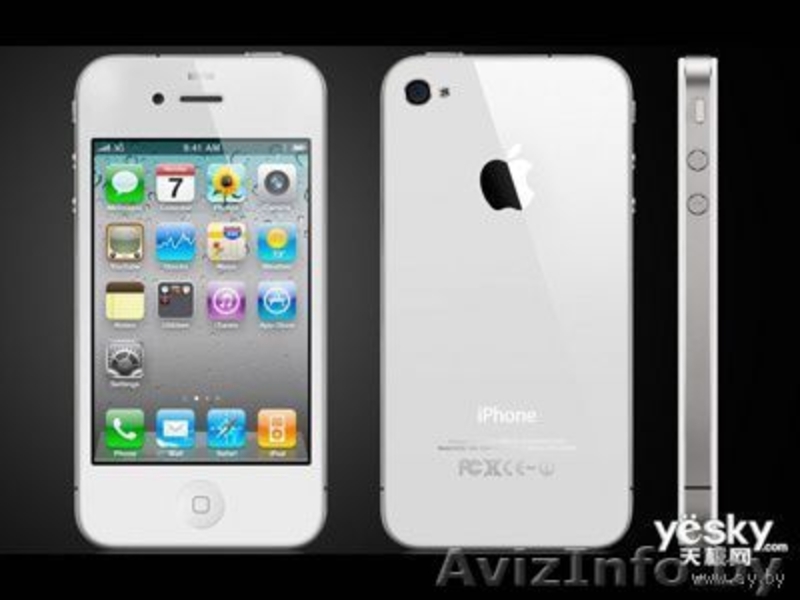 IPhone 4G f8+ WHITE ( Белый ) на 2 активные сим карты  - Изображение #2, Объявление #208359