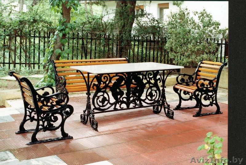 садовая мебель, Кованая мебель, мебель для сада, столы стулья,  шезлонг, тент - Изображение #9, Объявление #189300