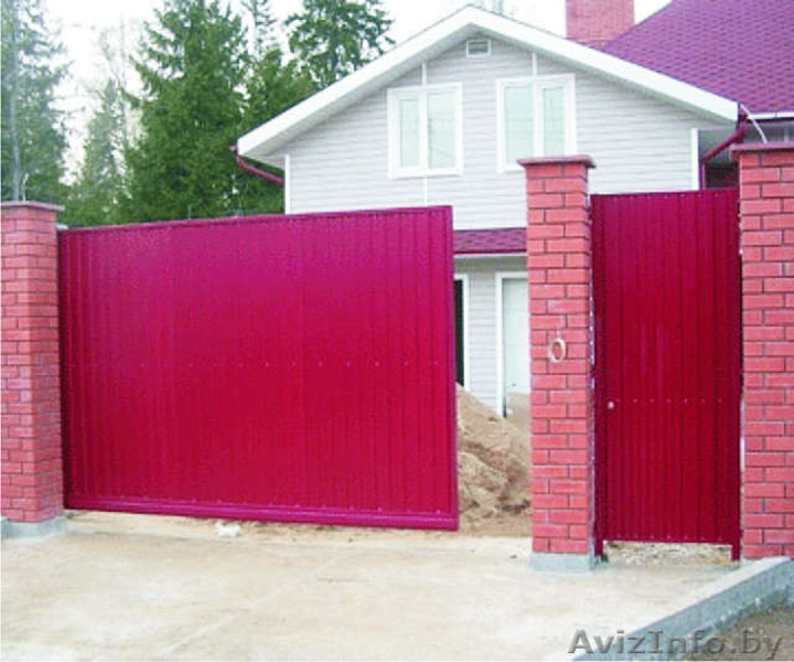 Ворота въездные (откатные) автоматикой NICE ROBUS,автоматика, к - Изображение #2, Объявление #265131