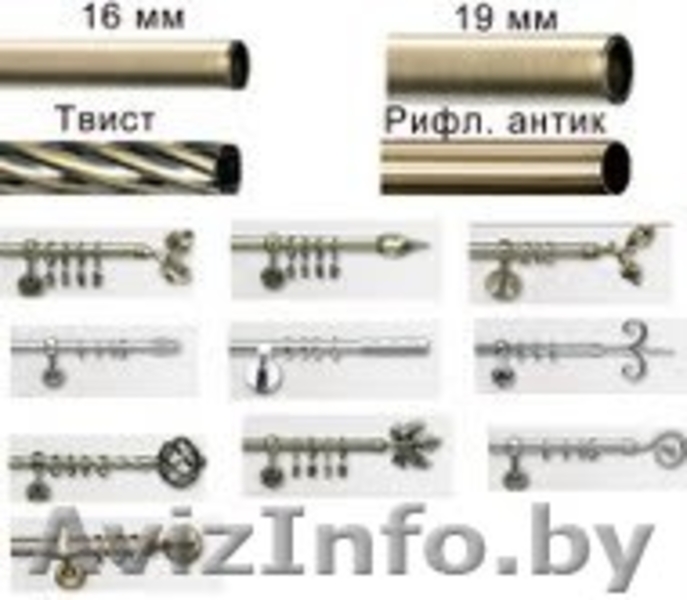 Карнизы разных видов, цветов и диаметров: потолочные, настенные, Рим, Лондон др. - Изображение #6, Объявление #278580