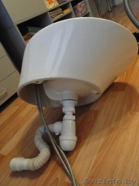 Раковина Cersanit со смесителем, сливом и шлангами - Изображение #3, Объявление #264655