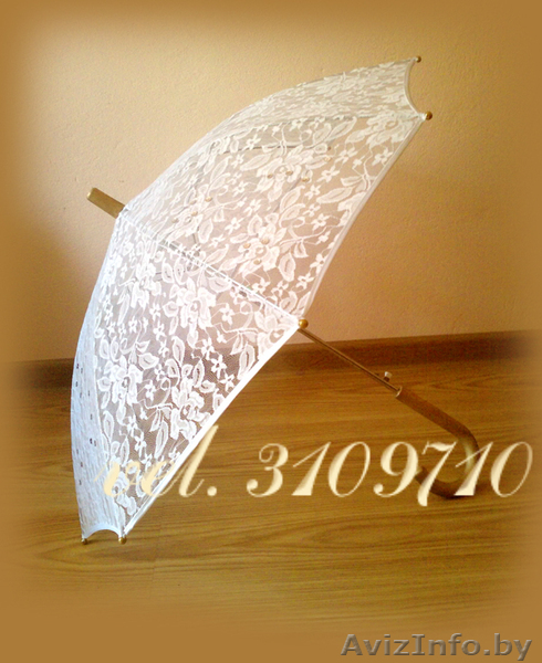 Кружевной свадебный зонтик+веер. Зонт,веер для фотосессии! - Изображение #3, Объявление #278111