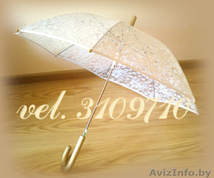Кружевной свадебный зонтик+веер. Зонт,веер для фотосессии! - Изображение #2, Объявление #278111