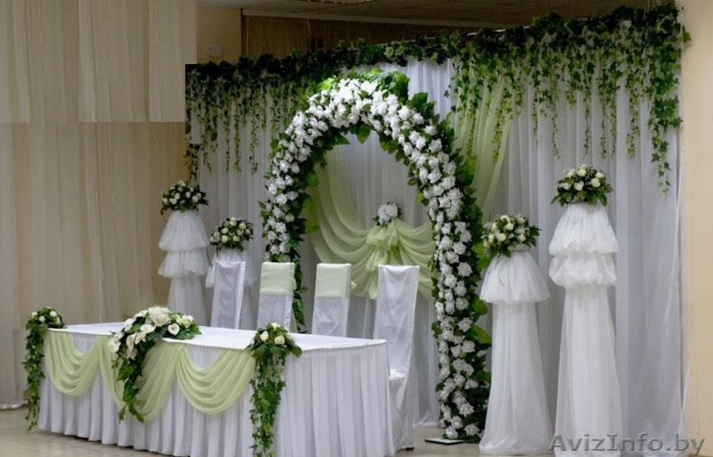 Украшение банкетного зала тканью и цветами - Изображение #2, Объявление #298914
