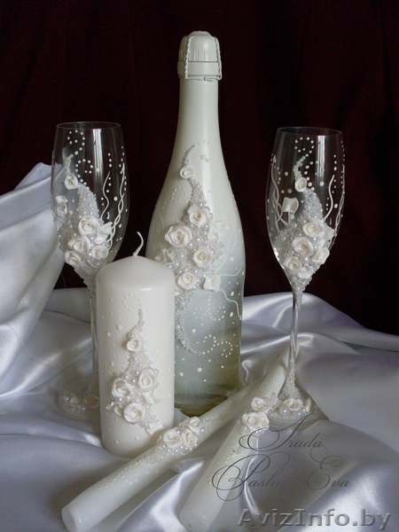 Cвадебные бокалы HAND MADE на заказ. - Изображение #5, Объявление #158015