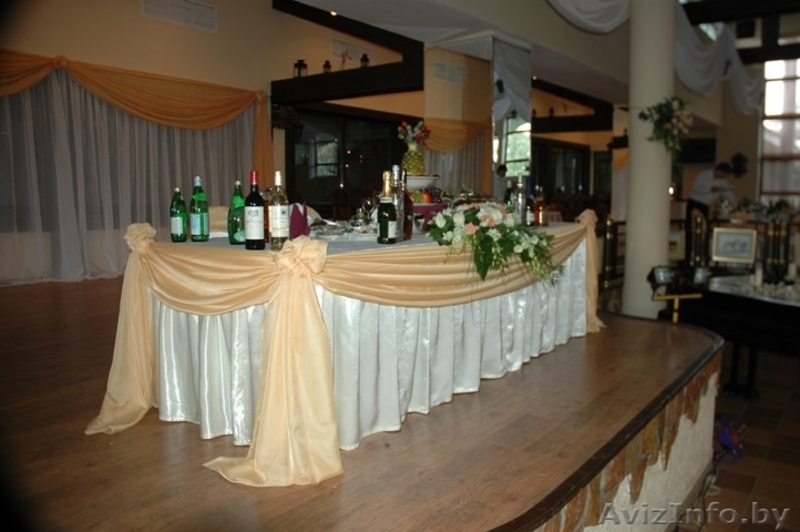 Украшение банкетного зала тканью и цветами - Изображение #4, Объявление #298914