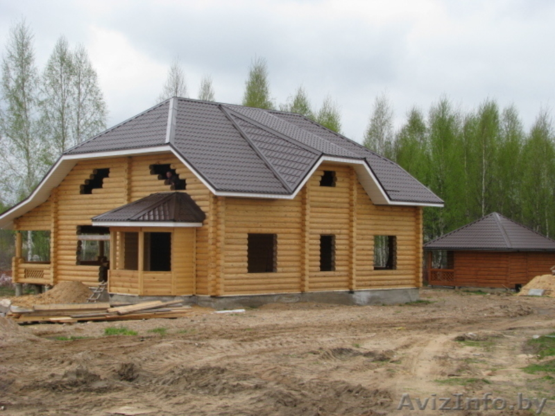 МИНСК, БЕЛАРУСЬ,Продаю дом из оцилиндрованного бревна 24 см. - Изображение #1, Объявление #286562