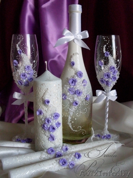Cвадебные бокалы HAND MADE на заказ. - Изображение #4, Объявление #158015