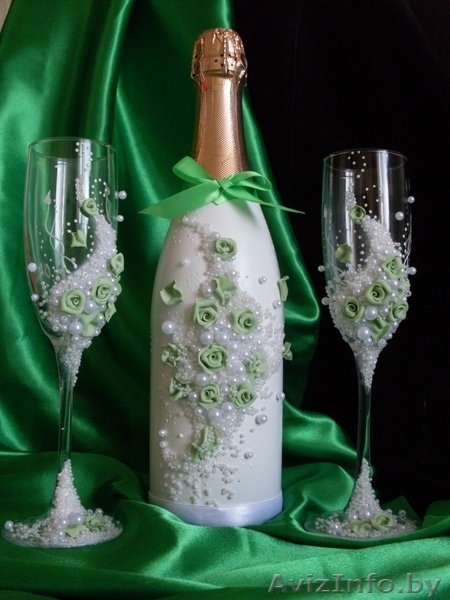 Cвадебные бокалы HAND MADE на заказ. - Изображение #3, Объявление #158015