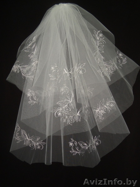 Фата. Вышитая фата. Фата невесты. - Изображение #5, Объявление #310771