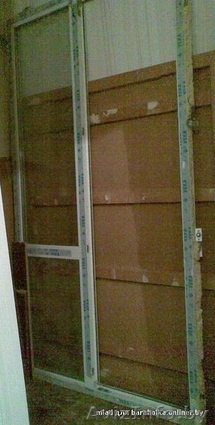 ПВХ балкон пов.-откид. дверь + глухая створка 1260х2285мм - Изображение #1, Объявление #338811