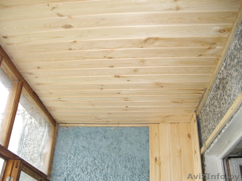 Обшивка балконов, лоджий вагонкой. - Изображение #2, Объявление #362414