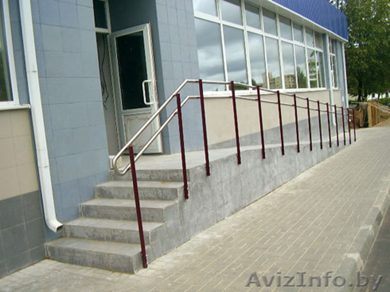 ПАНДУСЫ, ОГРАЖДЕНИЯ ЛЕСТНИЦ, БАЛКОНОВ.ПОРУЧНИ ПРИСТЕННЫЕ (НЕРЖАВЕЙКА, ПОЛИМЕР). - Изображение #4, Объявление #395418