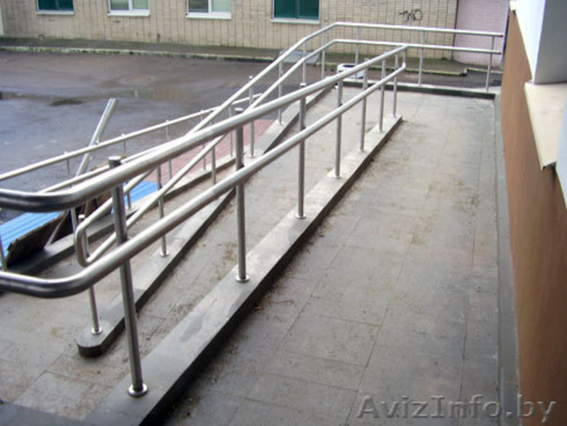 ПАНДУСЫ, ОГРАЖДЕНИЯ ЛЕСТНИЦ, БАЛКОНОВ.ПОРУЧНИ ПРИСТЕННЫЕ (НЕРЖАВЕЙКА, ПОЛИМЕР). - Изображение #3, Объявление #395418