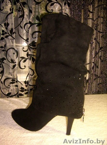 Продам осенние сапоги. Натуральный замш! - Изображение #3, Объявление #405741