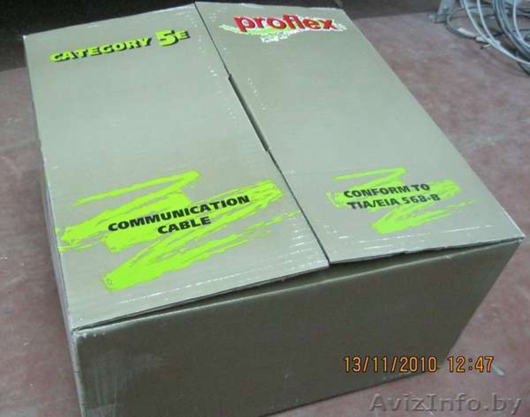 Сетевой кабель "витая пара" медь 4пары UTP, остаток 90м - Изображение #1, Объявление #418884