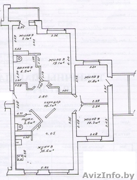  Большая и уютная  3 комнатная квартира в кирп.  доме в микрорайоне  Уручье - Изображение #7, Объявление #456120