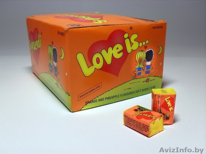Купить жвачку LOVE IS в Минске. Подарок на Новый Год.  - Изображение #3, Объявление #470195