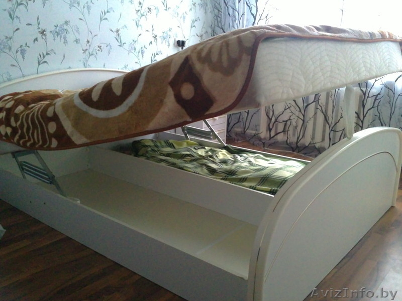 кровать с двумя прикроватными тумбочками и трюмо - Изображение #3, Объявление #524448