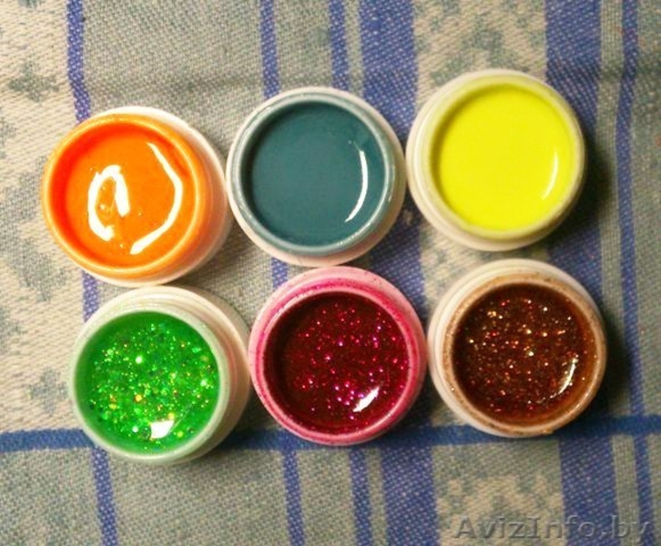 цветные (с глиттером) и цветные матовые гели, стразы Сваровски - Изображение #6, Объявление #532879