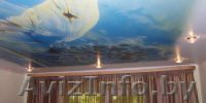Натяжные потолки -  немецкий, французский; глянец, матовый, сатин - Изображение #2, Объявление #650089