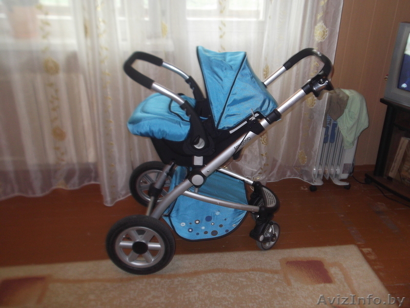 КОЛЯСКА ДЕТСКАЯ УНИВЕРСАЛЬНАЯ 3 В 1 с АВТОКРЕСЛОМ GOODBABY 05GB01B CS411 - Изображение #3, Объявление #686115