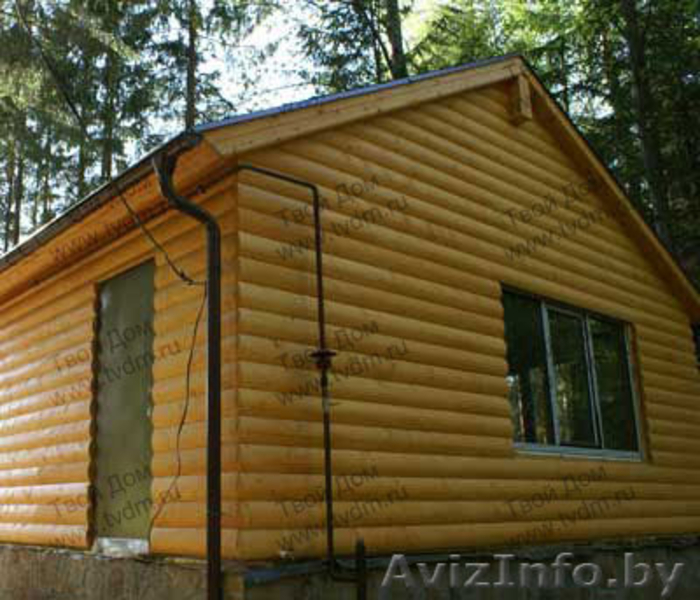 Блок - хаус сосна, сорта: А АВ С, размеры: 1)т.28мм*145*6м 2)т.20мм*96*6м  - Изображение #2, Объявление #715411