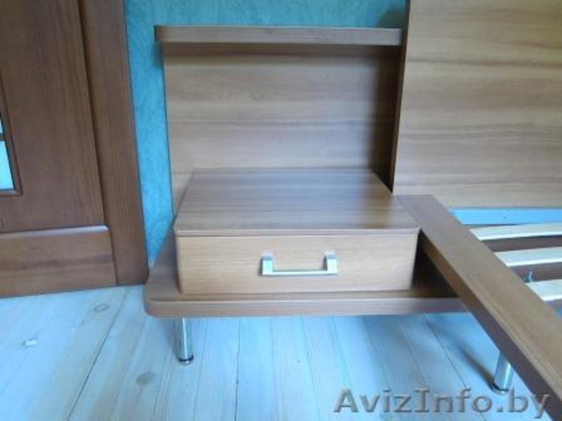 Кровать 160 x 200, встроенное изголовье и тумбы - Изображение #3, Объявление #728514