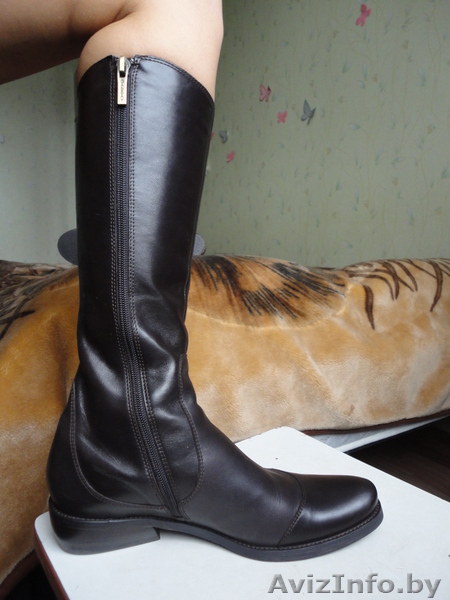 сапоги осенние нат. кожа низкий каблук новые - Изображение #2, Объявление #748302