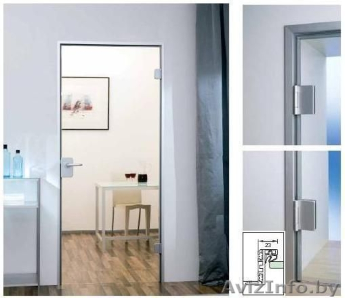 Алюминиевая дверная коробка для цельно стеклянной двери Dorma - Изображение #2, Объявление #729810