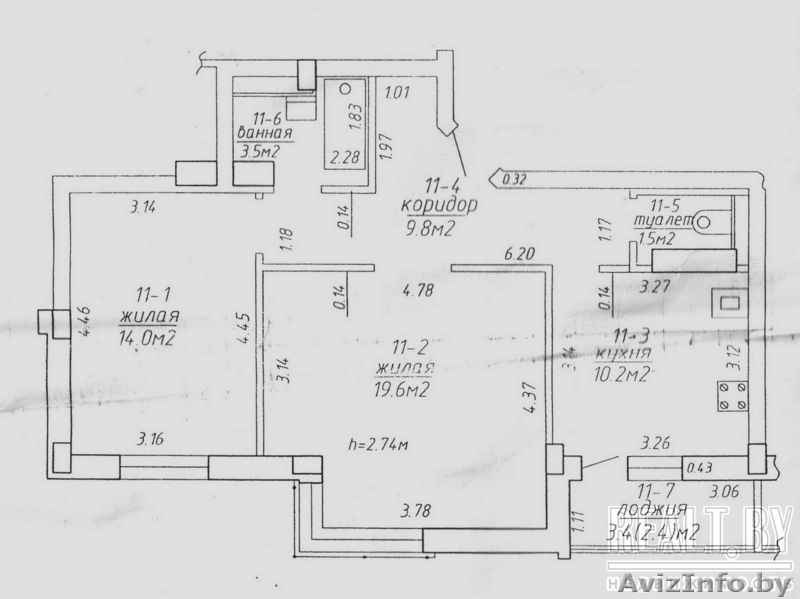 2-комнатная квартира, Маяковского, 100 - Изображение #4, Объявление #378740