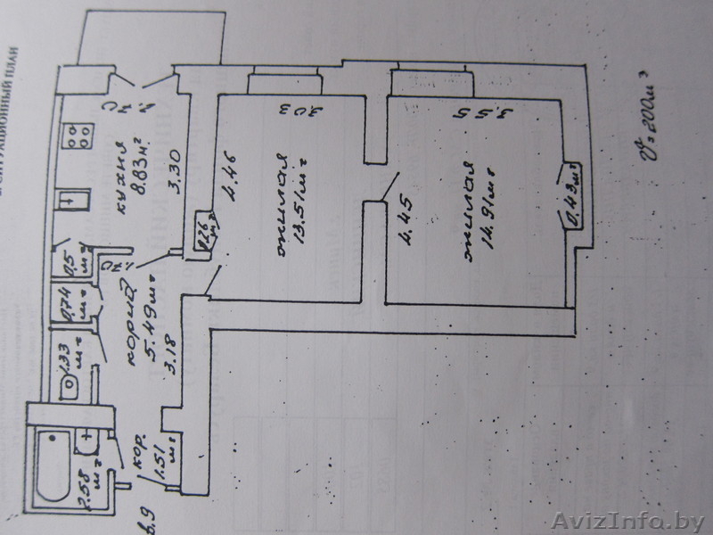 Продается хорошая, уютная, без мебели 2-ух комнатная квартира в центре г. Минска - Изображение #3, Объявление #751147
