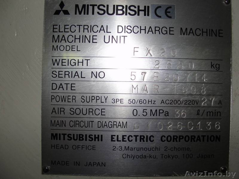 Продам электроэрозионный станок Mitsubishi FX 20 - Изображение #4, Объявление #764910