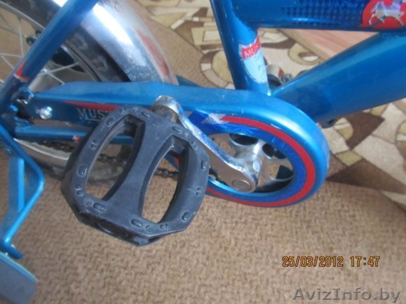 Велосипед детский mustang 42 361 GW 14P. отличное состояние. доставим по РБ - Изображение #3, Объявление #783709