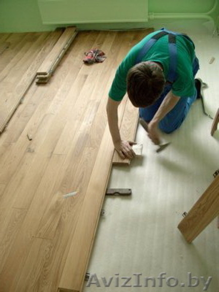 Паркетные полы. Укладка, шлифовка, покрытие лаком. Укладка. Под ключ. - Изображение #1, Объявление #802493