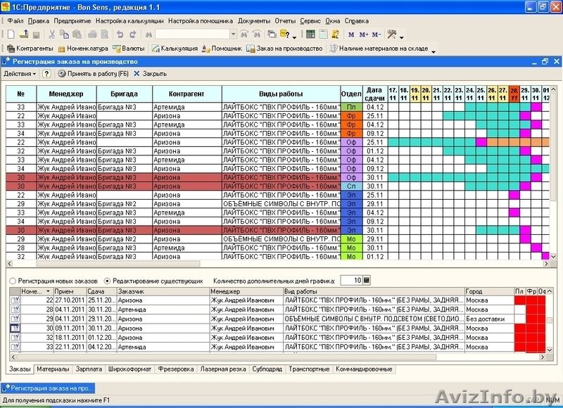 Программа «BON SENS» - Автоматизация производственного процесса наружной рекламы - Изображение #3, Объявление #803125
