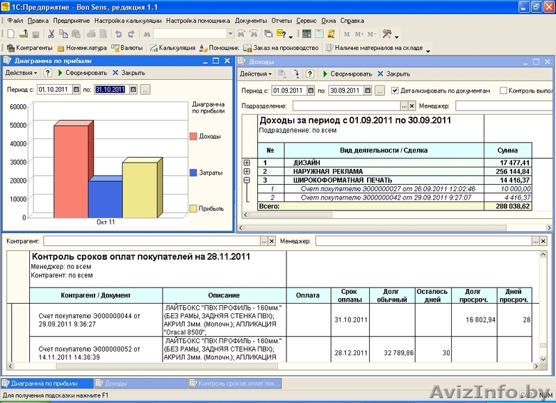 Программа «BON SENS» - Автоматизация производственного процесса наружной рекламы - Изображение #5, Объявление #803125