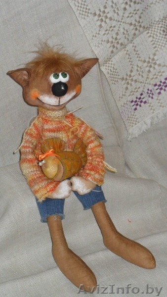  Кот интерьерный с рыбкой -игрушки ручной работы - Изображение #5, Объявление #850417