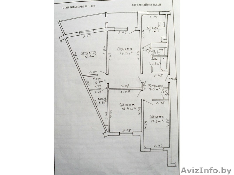 4х-комнатная квартира, м-н Уручье( Военный городок), ул Победы 50 лет, дом 7 - Изображение #8, Объявление #865441