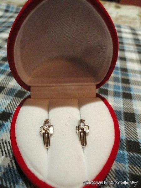серьги - белое золото. - новые - дешево. срочно! - Изображение #3, Объявление #852127