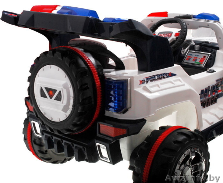 Детский электромобиль JEEP AUTO полицейский внедорожник. Модель 2013 года (сенсо - Изображение #5, Объявление #899830