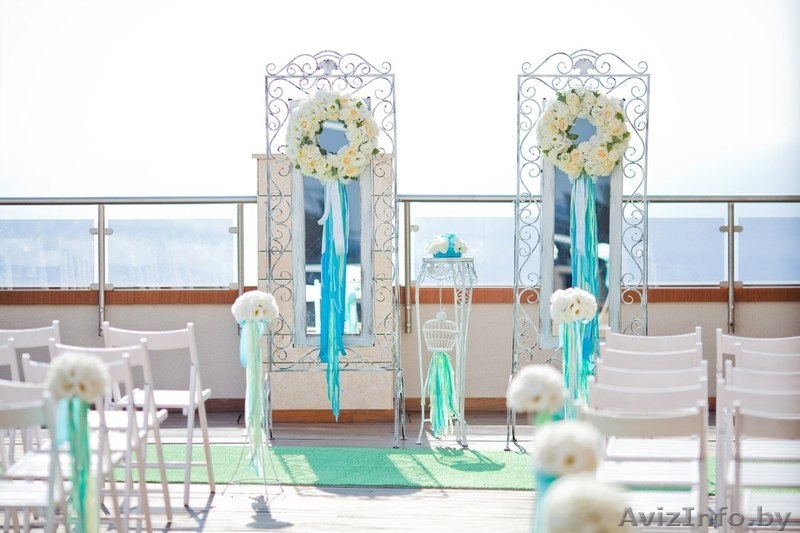 Оформление свадебного зала в голубом цвете - Изображение #3, Объявление #915384